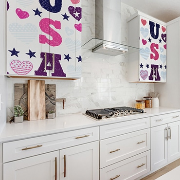 Sticker cuisine USA Sticker USA dans cuisine