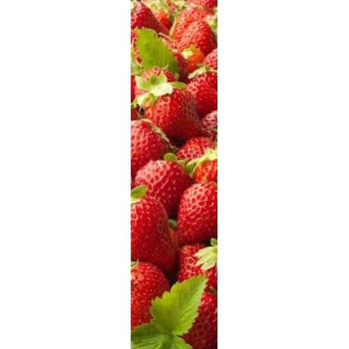 Une déco colorée grâce à nos stickers en forme de papier peint Fraises ! Sticker Mural Fraise