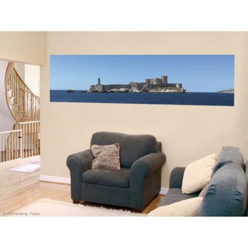 Le sticker Chateau d'If pour une déco personnalisée ! mis en ambiance, 1ère proposition Sticker adhésif Chateau d'If pour une déco personnalisée