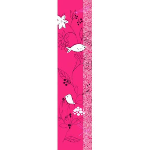 Sticker Fleur stylisée Framboise et Blanc ! Sticker mural Fleur stylisée Framboise et Blanc !