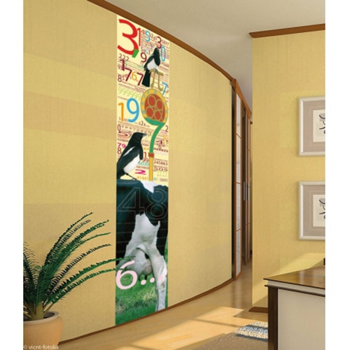 Un expert en maths ? Optez pour le sticker PI : 3,14116 ! mis en ambiance, 1ère proposition Sticker PI : 3,14116 adhésif collé au mur