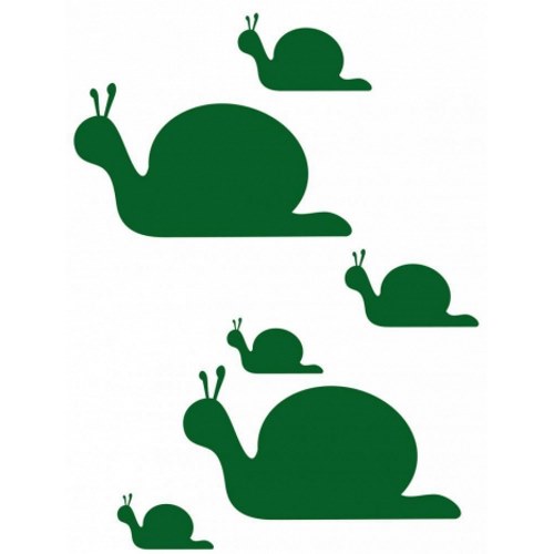 Sticker escargot vert Sticker autocollant Escargot tableau vert