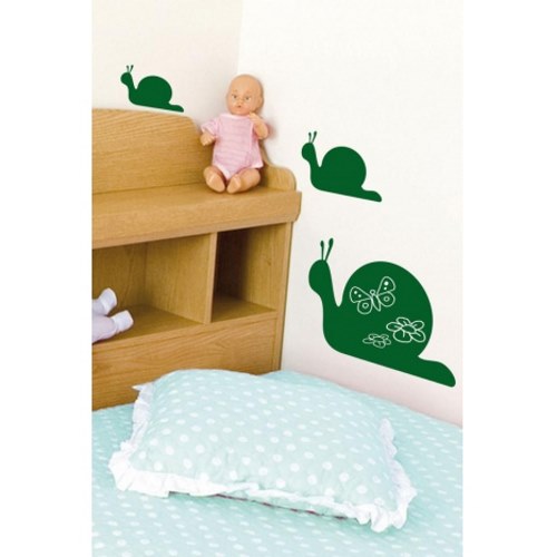 Sticker Escargot vert Stickers pour enfants tableau vert Escargot