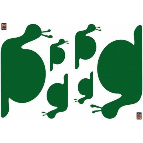 Sticker escargot vert Autocollant escargot vert pour enfants
