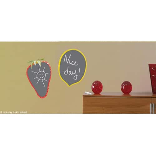 Mettez de la couleur avec notre sticker ardoise tableau noir Fraises et Citrons ! mis en ambiance, 2ème proposition Sticker ardoise tableau noir Fraises et Citrons