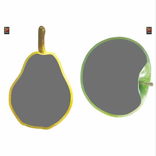 Mettez de la couleur avec notre sticker ardoise tableau noir Poires et Pommes ! mis en ambiance, 4ème proposition Sticker ardoise tableau noir Poires et Pommes à coller