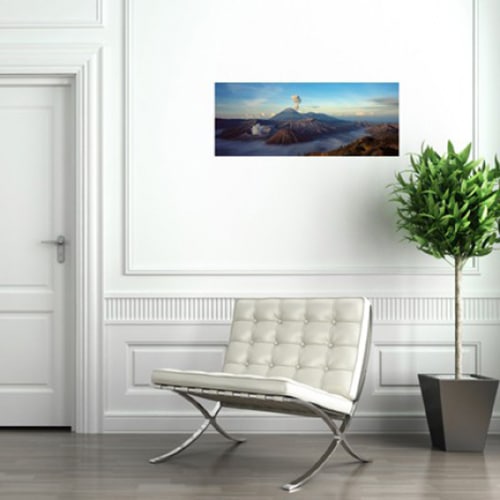 Visitez des lieux magiques avec notre sticker Volcan de Bromo ! mis en ambiance, 1ère proposition Sticker adhésif Volcan de Bromo