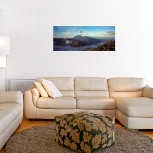 Visitez des lieux magiques avec notre sticker Volcan de Bromo ! mis en ambiance, 4ème proposition Sticker adhésif Volcan de Bromo