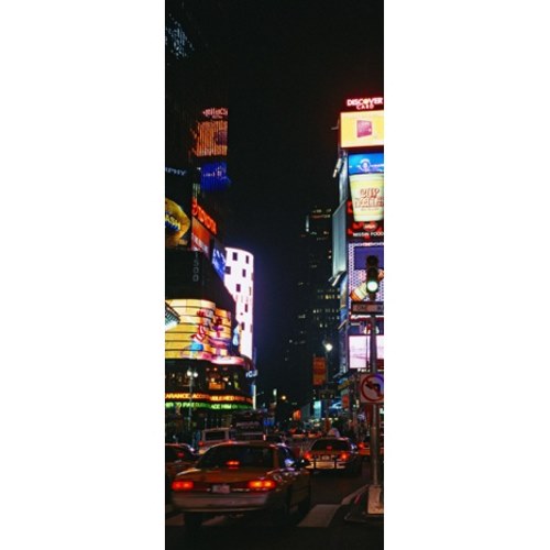 Poster adhésif mural New York by night Poster déco NYC - adhésif murale New York by night