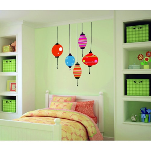 stickers lampes asiatiques Adhésifs muraux lampes asiatiques