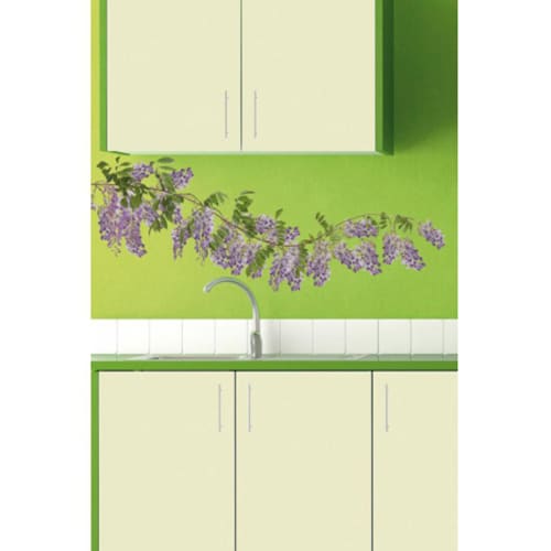 Créez une écrin de verdure avec le sticker Glycines ! mis en ambiance, 2ème proposition Sticker de fleur Glycines