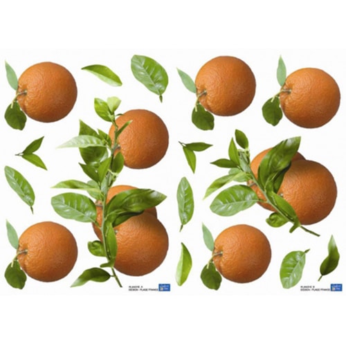 Une déco aux saveurs du monde avec nos stickers Oranges ! mis en ambiance, 4ème proposition Autocollants muraux Clémentines