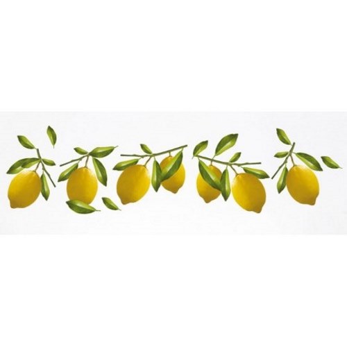 Set de 7 stickers citrons déco cuisine Décorationa dhésive pour cuisine - stickers citrons jaunes