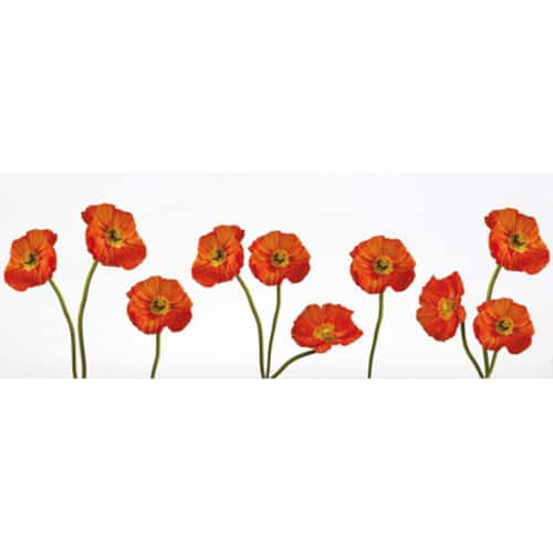 Une déco décalée et unique avec le sticker Petits Pavots Orange ! Stickers autocollant Petits Pavots Orange
