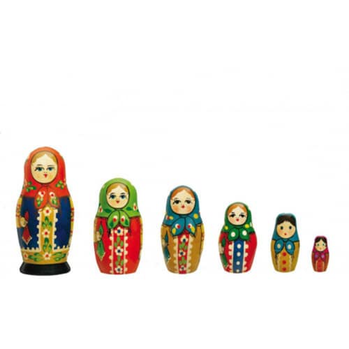 Un style rétro avec nos stickers Poupées Russes ! stickers poupées russes de la plus grande à la plus petite
