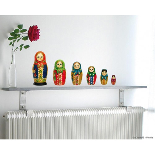 Un style rétro avec nos stickers Poupées Russes ! mis en ambiance, 1ère proposition Autocollant mural poupées russes