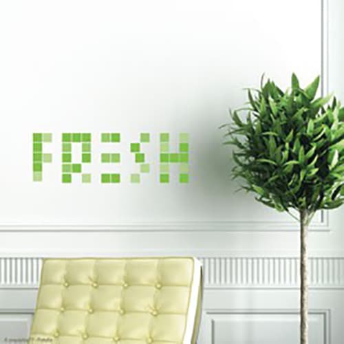 Stickers déco autocollant pixels verts pour street art ou pixel art Autocollant sticker Pixels Verts