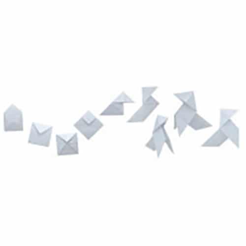 Faites de votre intérieur un espace moderne avec nos stickers Chien en Papier Origami ! Sticker mural Origami