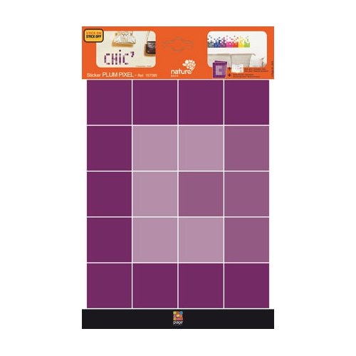 Sticker pixels violets ! Planche de sticker Pixels Violets