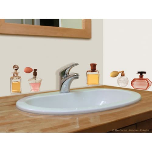 Nos stickers Flacons de Parfums pour une déco tendance ! mis en ambiance, 1ère proposition Stickers adhésifs Flacon de parfums