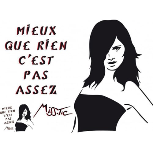 Stickers autocollants Miss.Tic Sticker miss tic mieux que rien pour déco maison