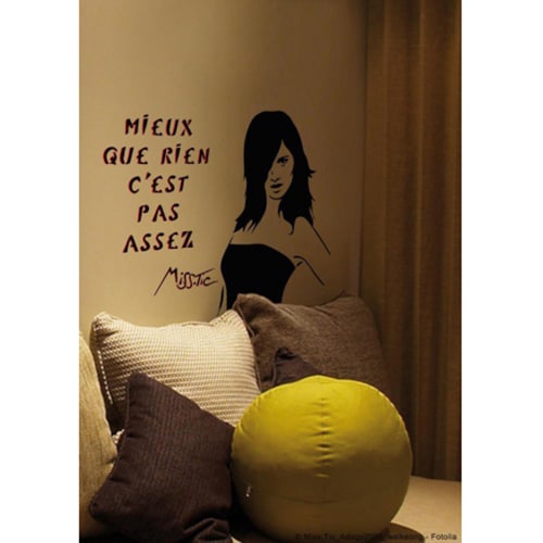 Stickers autocollants Miss.Tic Sticker miss tic mieux que rien pour déco chambre