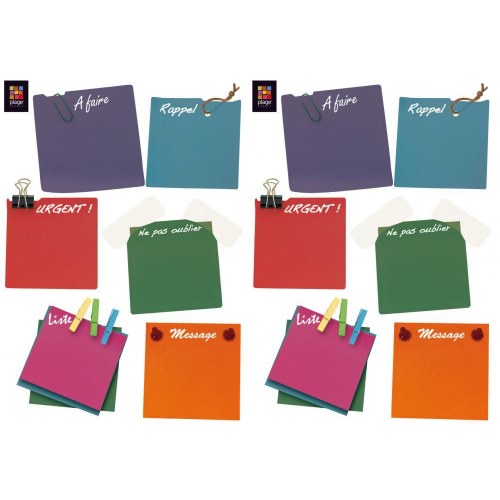 Sticker Pense Bête Façon Post-It ardoise effaçable! Sticker adhésif pense Bête Façon Post-It ardoise effaçable