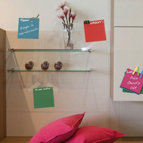 Sticker Pense Bête Façon Post-It ardoise effaçable! Sticker muraux Pense Bête Façon Post-It ardoise effaçable