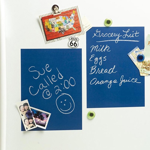 Restez enfants et choisissez notre sticker autocollants 4 ardoises bleues ! mis en ambiance, 1ère proposition Sticker muraux 4 ardoises bleues