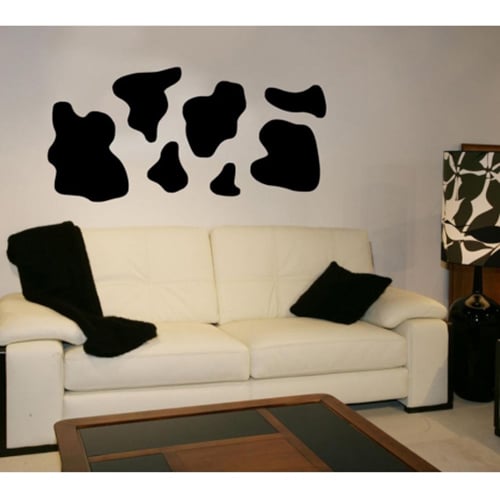 Offrez un peu de joie à votre intérieur avec le sticker Tâches de vache ! mis en ambiance, 1ère proposition sticker Tâches de vache à coller