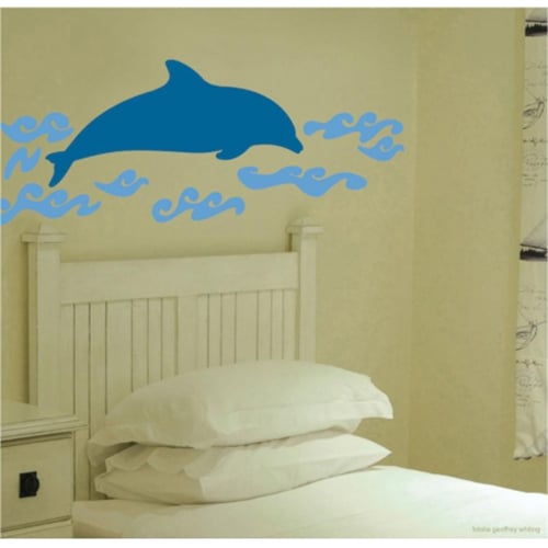 Offrez un peu de joie à votre intérieur avec le sticker Dauphin ! mis en ambiance, 2ème proposition Sticker adhésif Dauphin