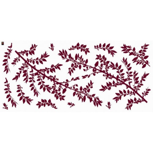 Offrez une touche d'air frais avec nos stickers Ramages Bordeaux ! mis en ambiance, 4ème proposition Sticker ramages bordeaux pour déco de la maison