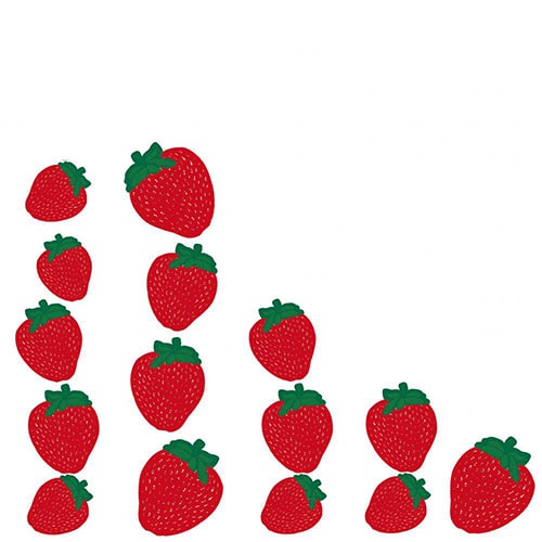 Sticker pour éléctroménager Barquette de Fraises rouges ! Sticker adhésif pour éléctroménager Barquette de Fraises rouges !