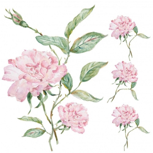 Sticker Oeillets Roses ! Créez une écrin de verdure avec le sticker Oeillets Roses !