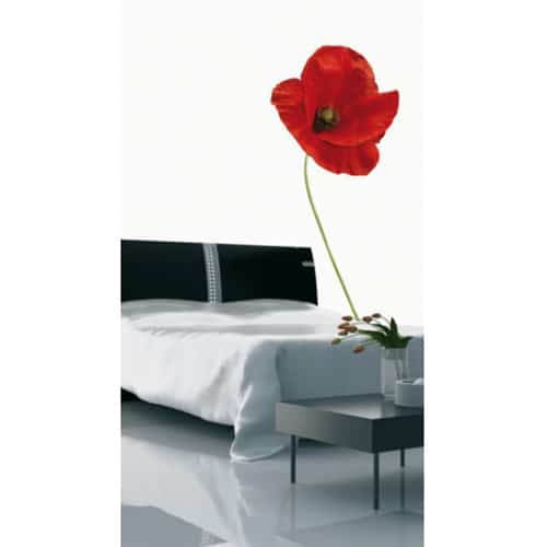 Créez une écrin de verdure avec le sticker Coquelicots ! mis en ambiance, 1ère proposition Sticker fleur Coquelicots dans une chambre