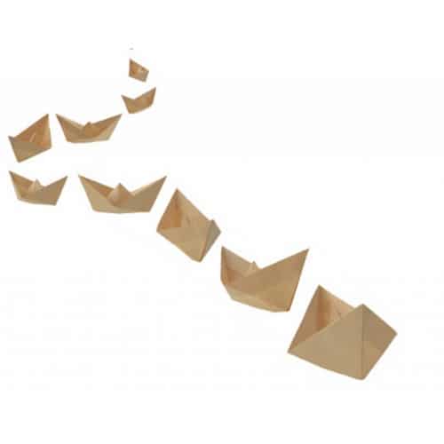 Stickers bateau en origami pour déco maison