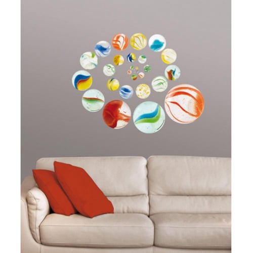 Plongez votre enfant dans son univers avec nos stickers Spirales de Billes ! mis en ambiance, 2ème proposition Stickers frise murale billes pour enfants