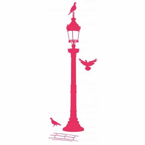 Offrez une touche de lumière avec notre sticker Réverbères framboise ! Sticker Réverbères framboise pour décoration murale !