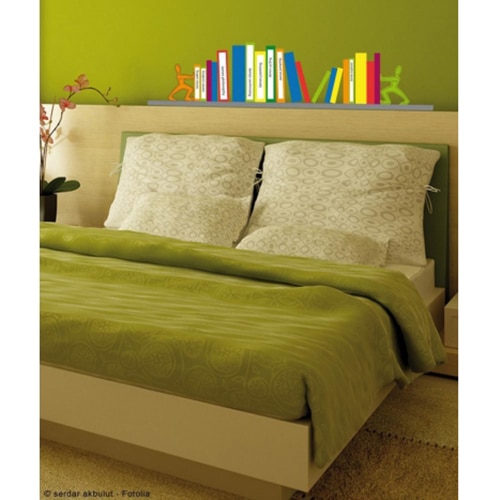 Choisissez notre sticker trompe-l'oeil Fausse Bibliothèque Black and Blum pour une déco chic ! mis en ambiance, 2ème proposition Sticker autocollant trompe-l'oeil Fausse Bibliothèque Black and Blum pour une déco chic