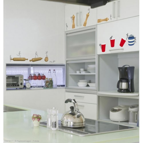 Offrez à votre cuisine une touche unique avec nos stickers Les lutins de la cuisine ! mis en ambiance, 1ère proposition Stickers autocollants lutins de cuisine