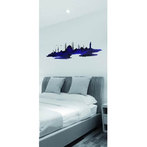 Partez à l'aventure avec nos stickers Istanbul à l'aquarelle ! mis en ambiance, 2ème proposition Sticker istanbul déco chambre