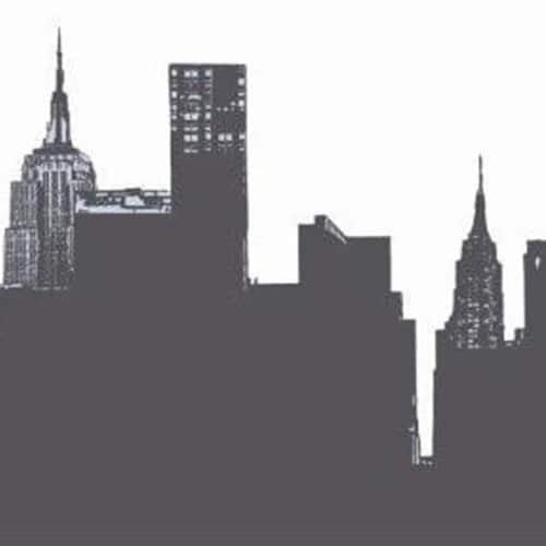 Stickers ardoise effaçable Vue de New-York ! Stickers ardoise effaçable Vue de New-York à coller