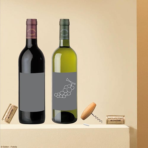 Stickers Bouteilles de vin, Bouchon, Tire Bouchon et dégustez ! Stickers autocollant bouteilles de vin, Bouchon, Tire Bouchon et décoré
