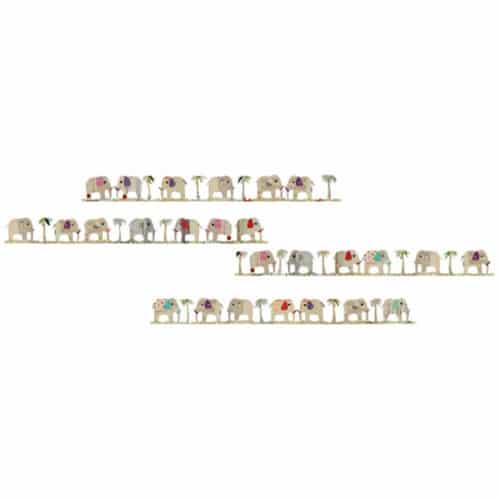 Choisissez nos stickers frise déco Fanfan l'éléphant ! mis en ambiance, 4ème proposition Stickers mural frise autocollante Fanfan l'élephant