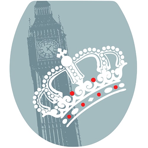 Sticker effet Londres ! Offrez à vos WC une déco unique avec notre sticker effet Londres !