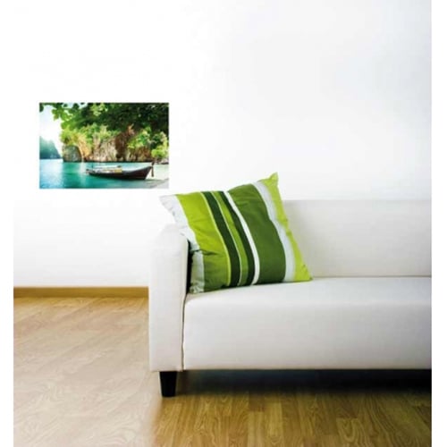 Créez un espace authentique avec notre sticker Paysage de Thaïlande ! mis en ambiance, 2ème proposition Sticker adhésif Paysage de Thaïlande