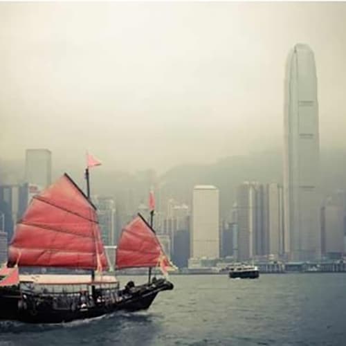 sticker voilier baie de Hong-Kong