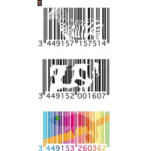 Nos stickers Gencod Animaux pour une touche moderne dans votre intérieur ! Ensemble de stickers autocollants Gencod Animaux