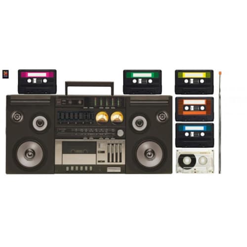 Un espace authentique avec le sticker Magnéto-Cassettes Ghetto style vintage ! Sticker magnéto cassettes pour déco maison