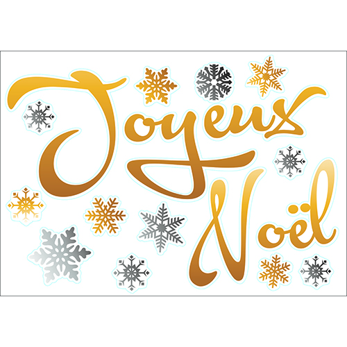 sticker autocollant Joyeux Noël